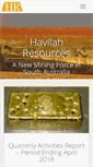 Mobile Screenshot of havilah-resources.com.au